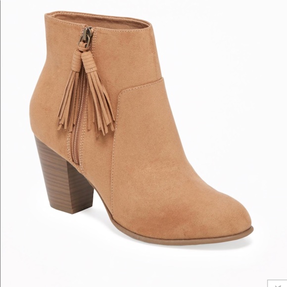 Sueded Tassel-Zip Ankle Boots for Women - Picture 3 of 8
